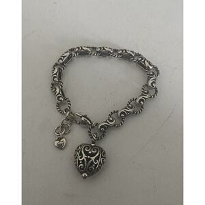 Brighton Bibi Heart Charm Bracelet